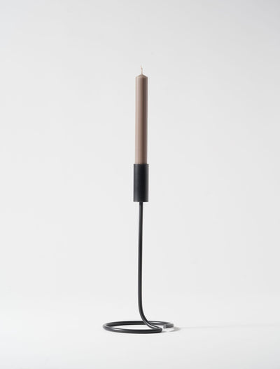 Tall Essential Candle Holder - Black