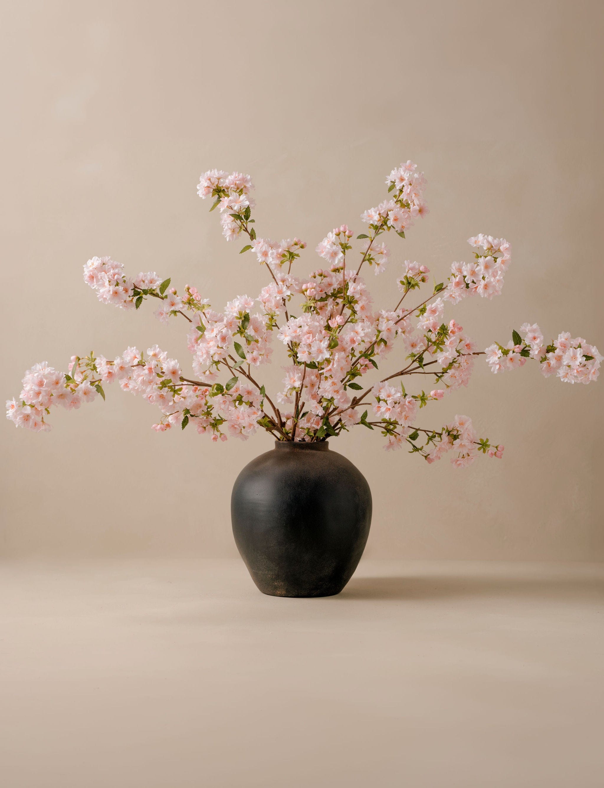 Künstliche japanische Kirschblüte – Weiß (6 Stiele)