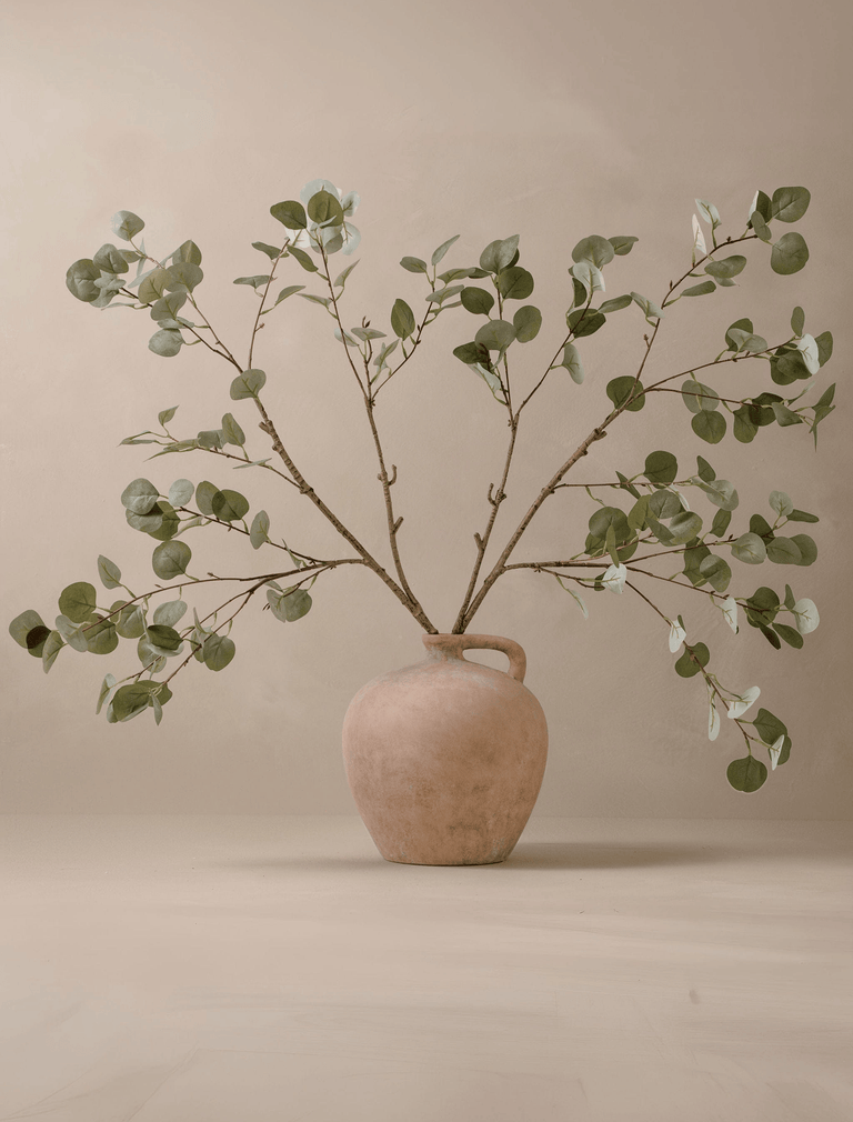 Übergroßer Eukalyptus-Zweig aus Kunstblumen (2 Zweige)