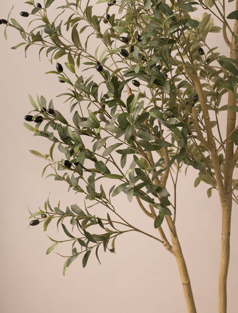 Künstlicher mediterraner Olivenbaum für den Außenbereich (für drinnen oder draußen) 200 cm / 6 ft 7 in