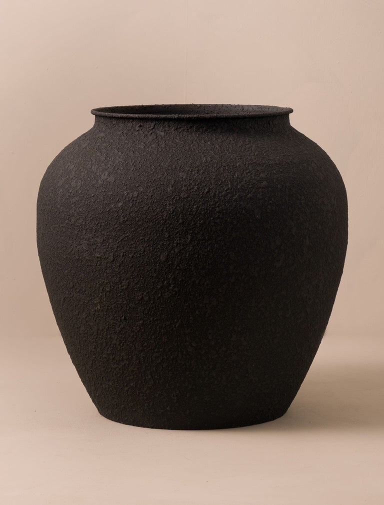 Grote Etta-pot van ijzer - Zwart