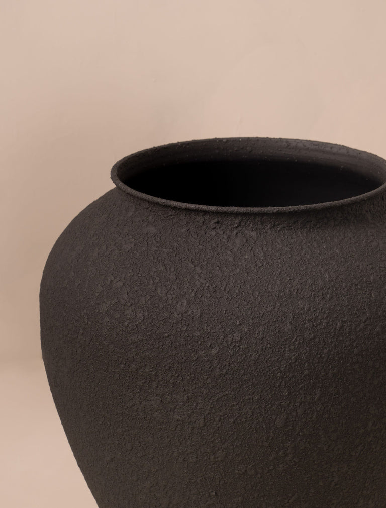 Grote Etta-pot van ijzer - Zwart