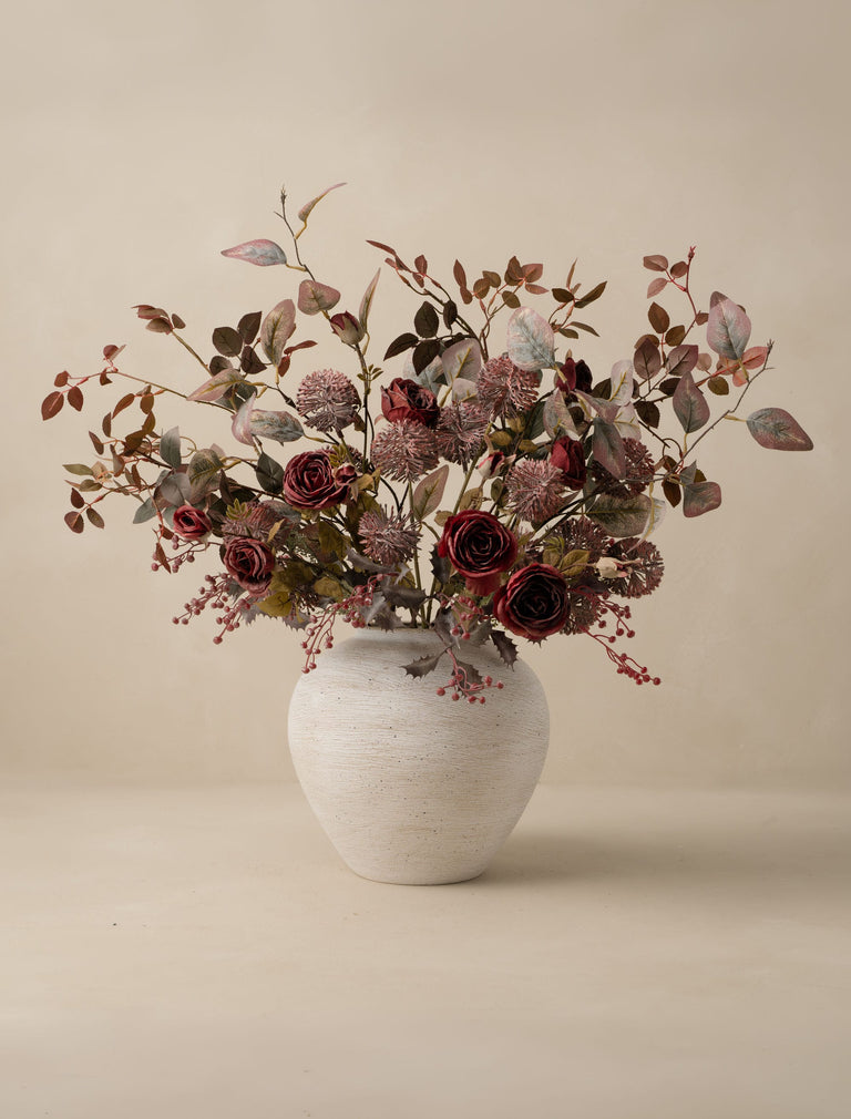 Faux Arrangement - Red Rose & Crimson Mix