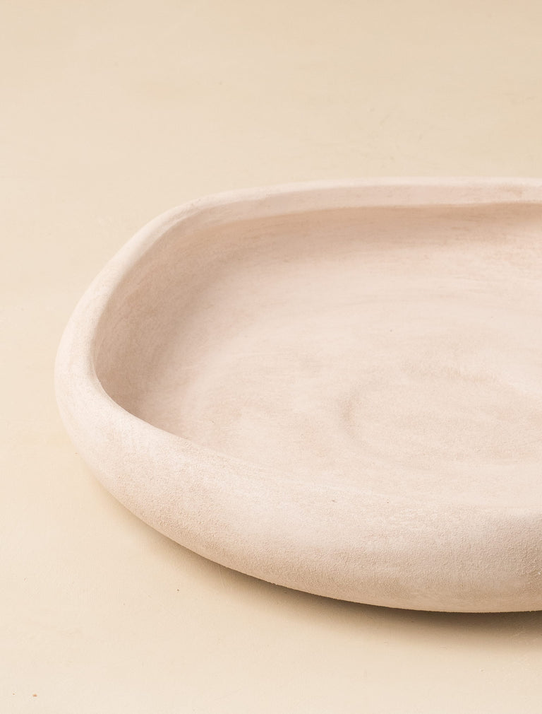 Lena Oversized Decorative Bowl - Beige
