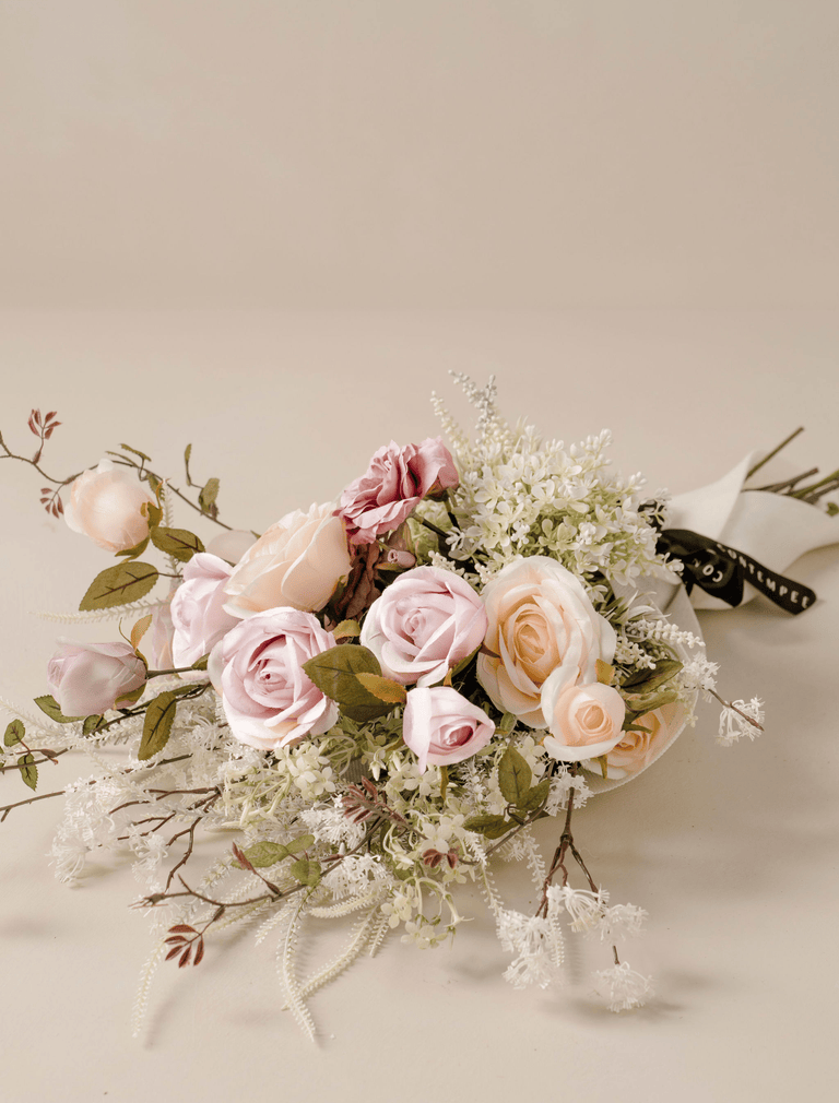 Kunstbloemenarrangement - Blush Rose