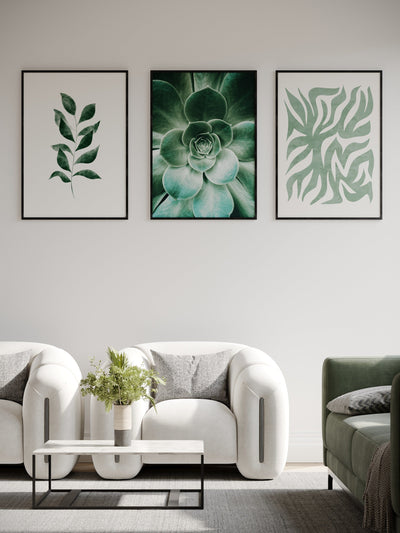 3 Print Gallery Wall - 'Meadow Green'