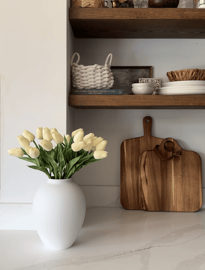 Faux Tulip - Ivory (25 Stems)