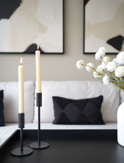 Minimal Candle Holder - Black