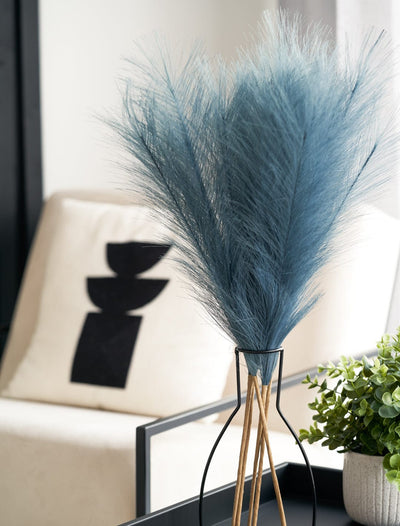 Faux Pampas Grass - Livid (Blue-Grey) - contempee