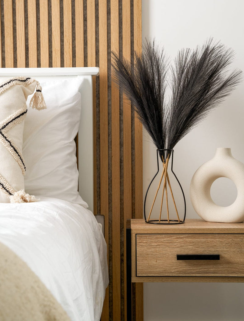 Faux Pampas Grass - Black - contempee