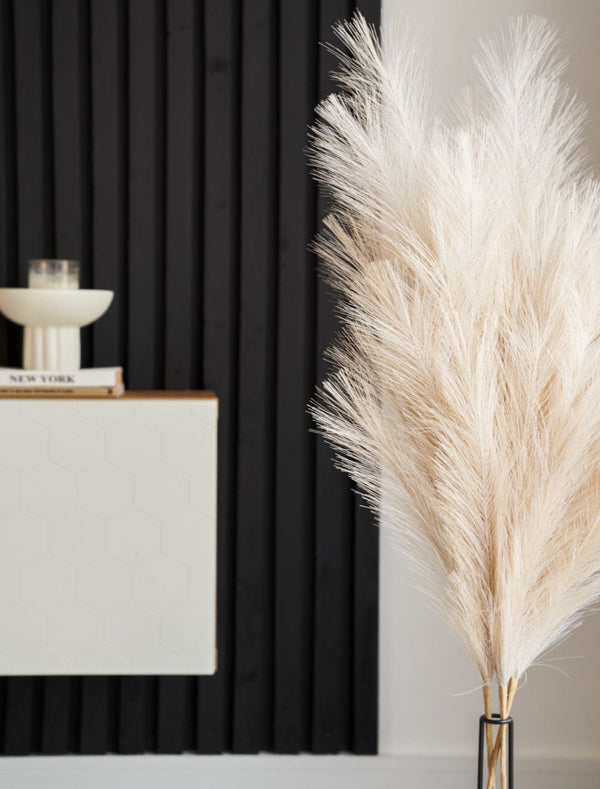 Tall Faux Pampas Grass - Cream - contempee