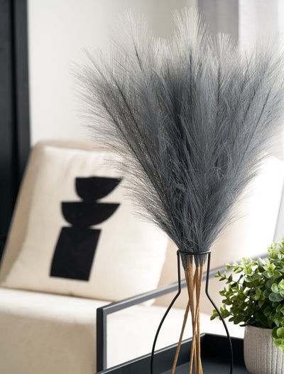 Faux Pampas Grass - Grey - contempee