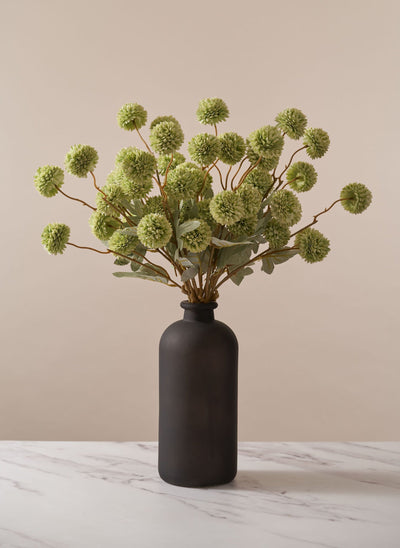 Faux Kiku Flower - Green (10 Stems / 50 Heads)