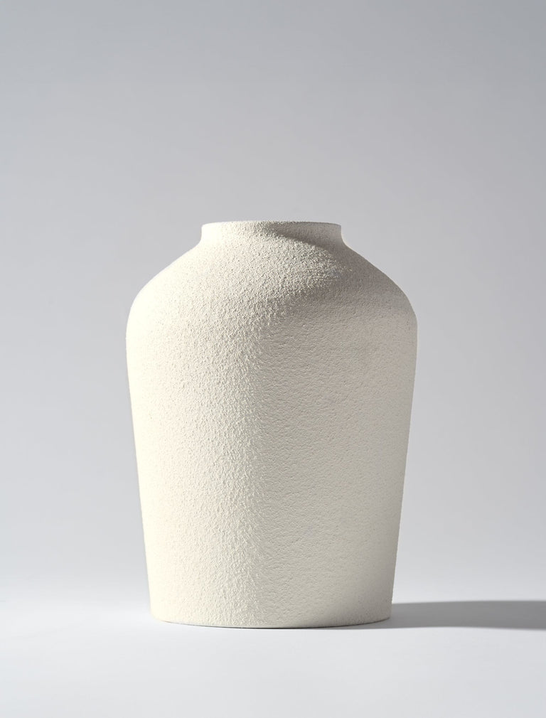 Ema Vase - Texturiertes Blass-Taupe