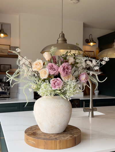 Faux Frühling Arrangement - Blush Rose
