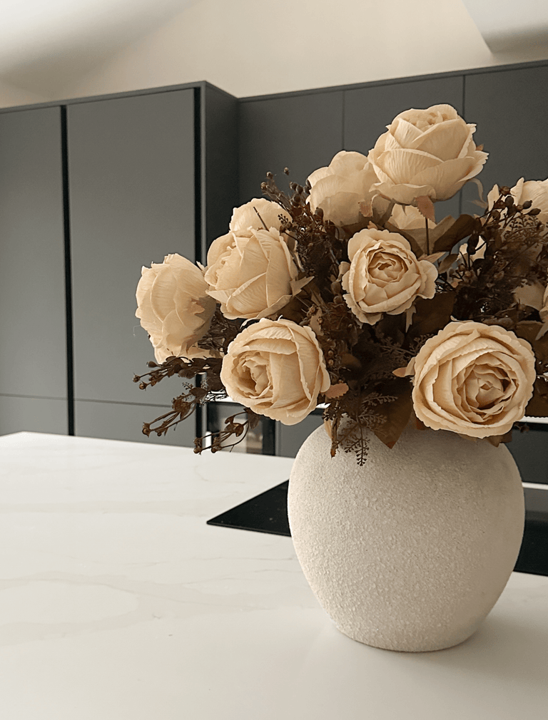 Zoe Keramik-Vase - Beige