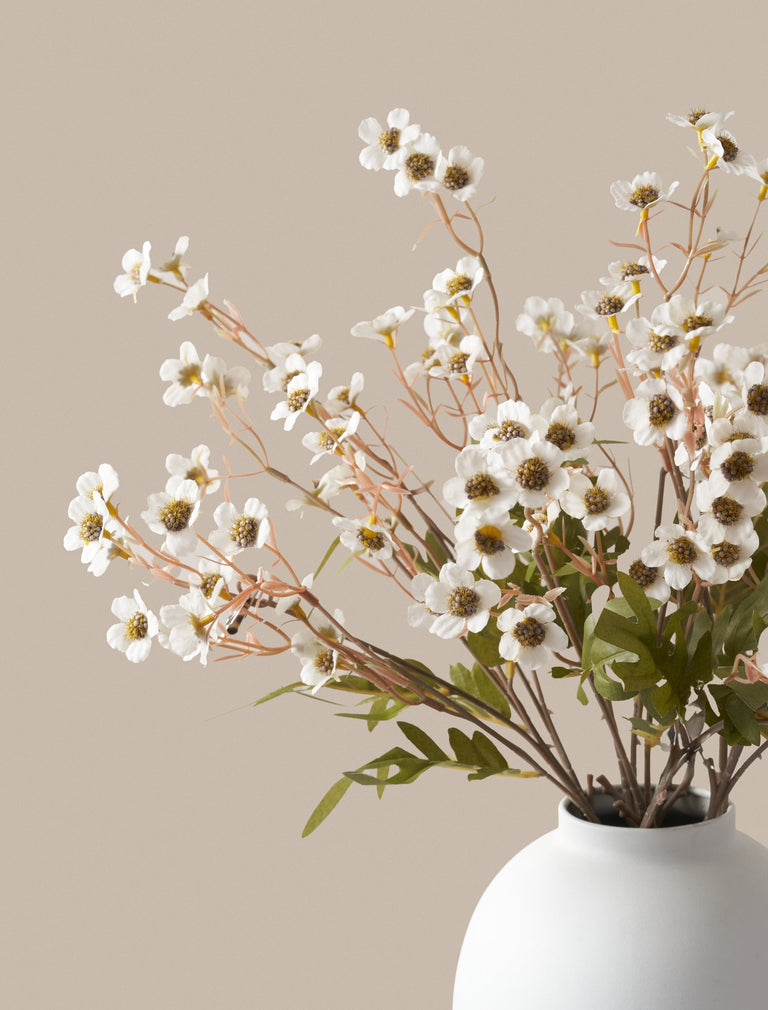 Kunstwachsblume - Weiß (10 Stiele)