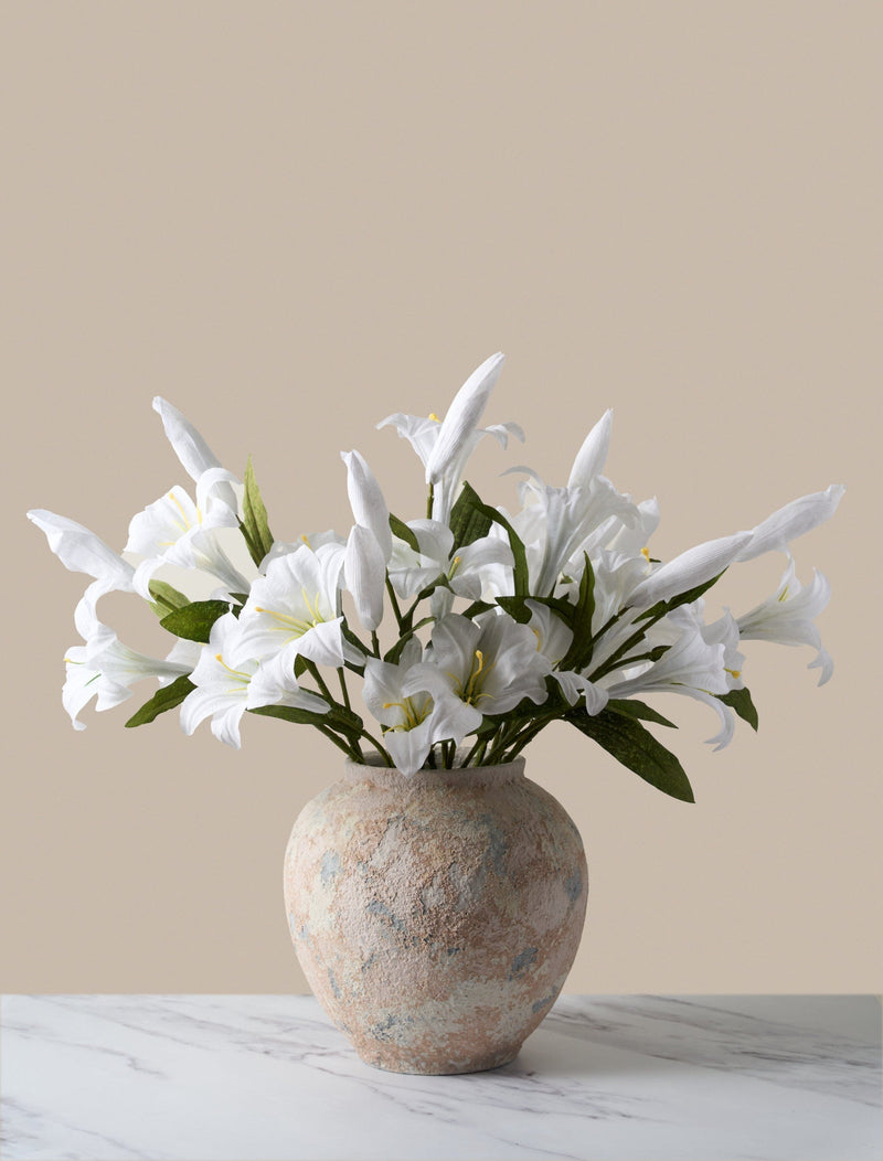 Faux-Lilien-Arrangement - Weiß