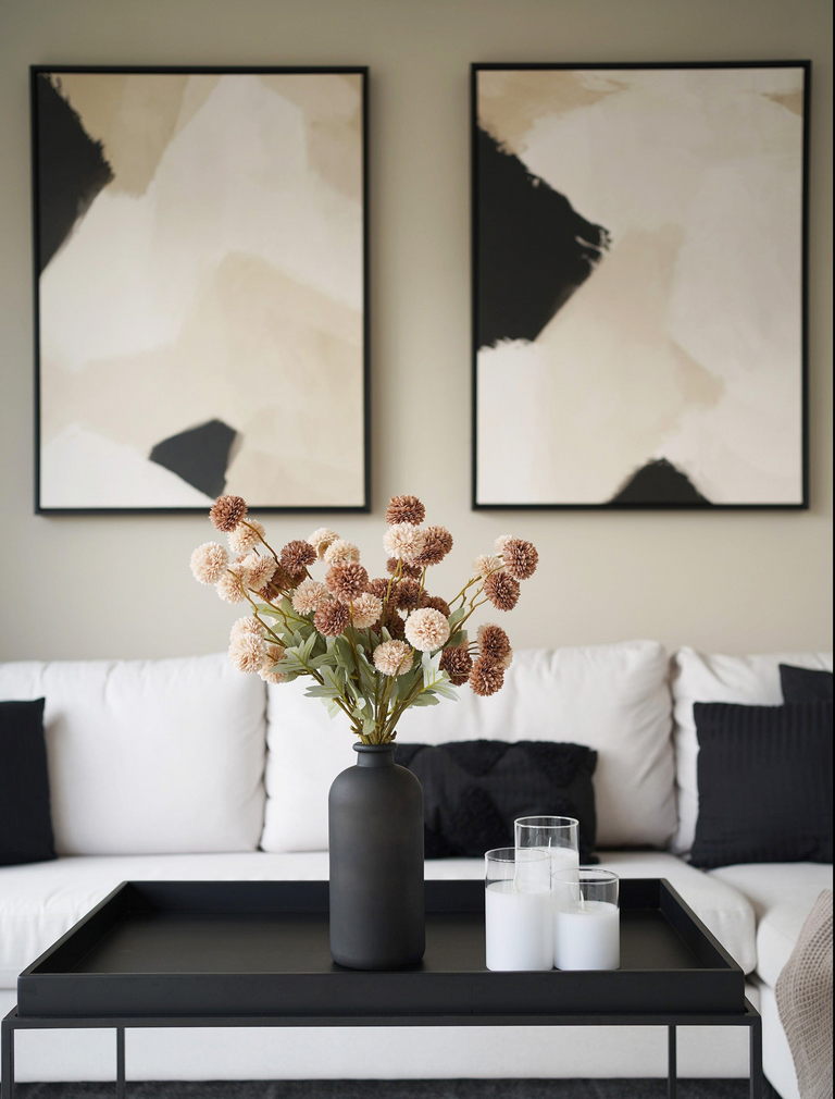 Faux Kiku Blume - Boho (10 Stiele / 50 Köpfe)