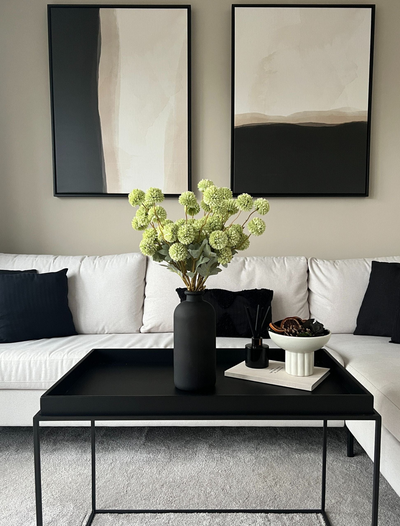 Faux Kiku Blume - Grün (10 Stiele / 50 Köpfe)