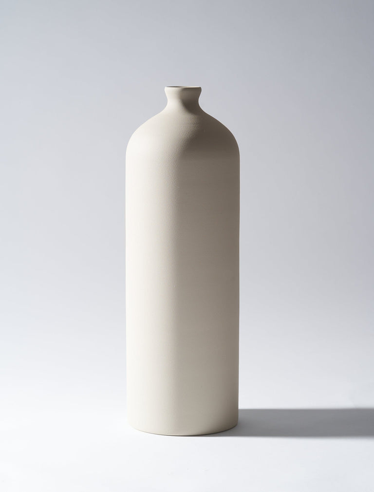 Große Aria Eisenvase - Blass Taupe