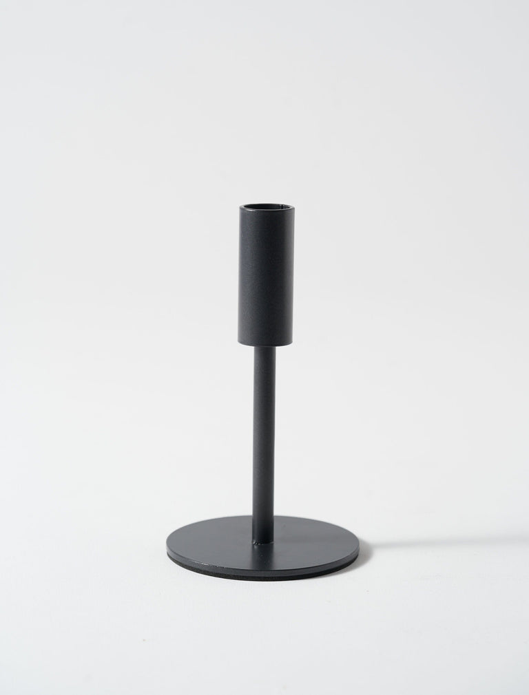 Minimal-Kerzenständer - Schwarz