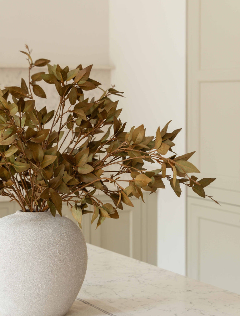 Faux Leaf Spray - Grün (9 Stiele)