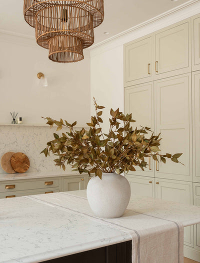 Faux Leaf Spray - Grün (9 Stiele)