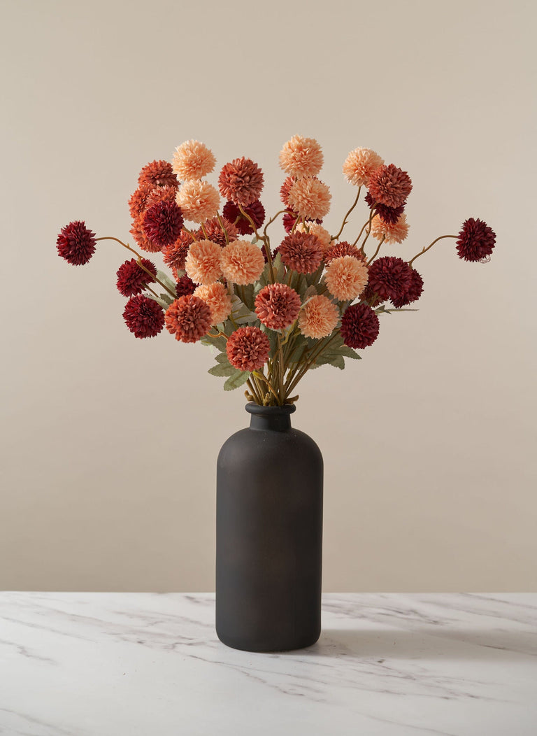 Faux Kiku Blume - Assorted Bouquet (10 Stiele / 50 Köpfe)