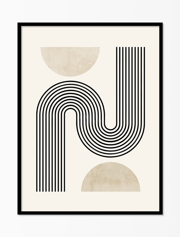 Neutrale abstrakte Linienkunst