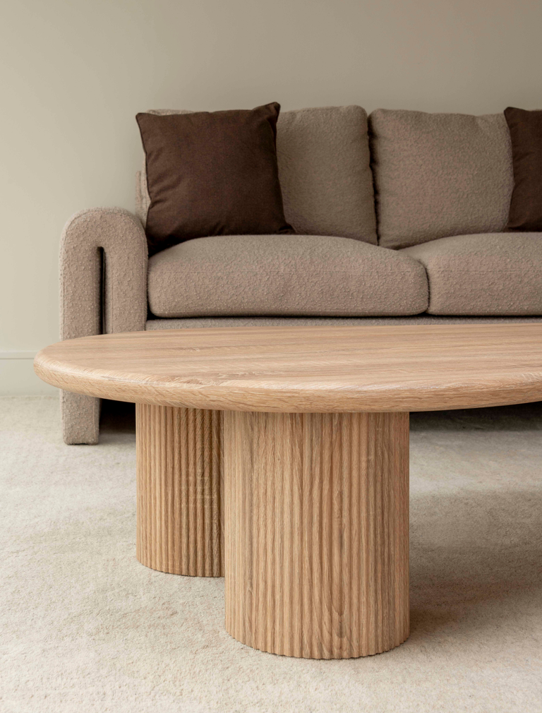 Luna salontafel - Licht hout