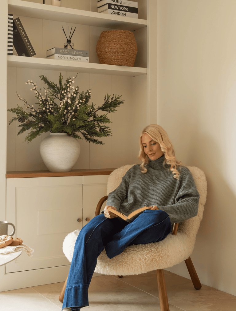 Faux Arrangement - Wintervaren & Witte bes