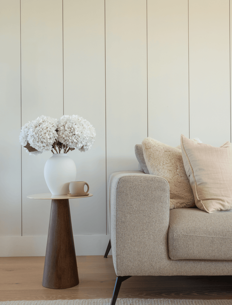 Faux hortensia groot - wit (5 stelen)