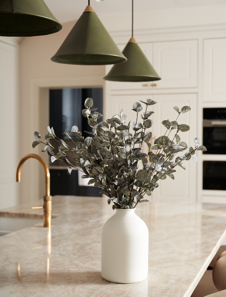 Faux eucalyptus - Sierlijk groen (5 stelen)