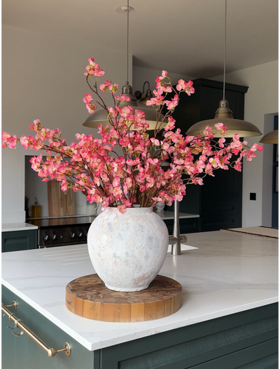 Faux Bloesem - Fuchsia Roze (6 Stengels)