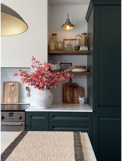 Faux Bloesem - Fuchsia Roze (6 Stengels)