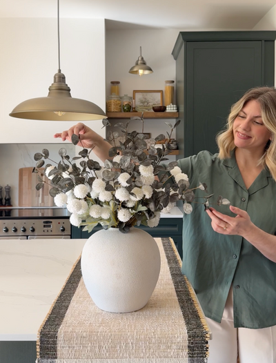 Faux Arrangement - Wit & Groen