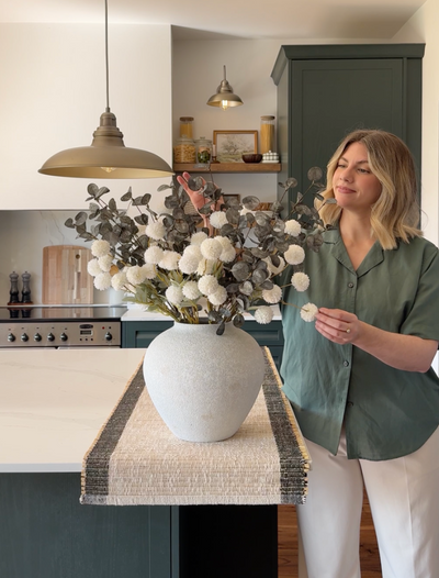 Faux Arrangement - Wit & Groen