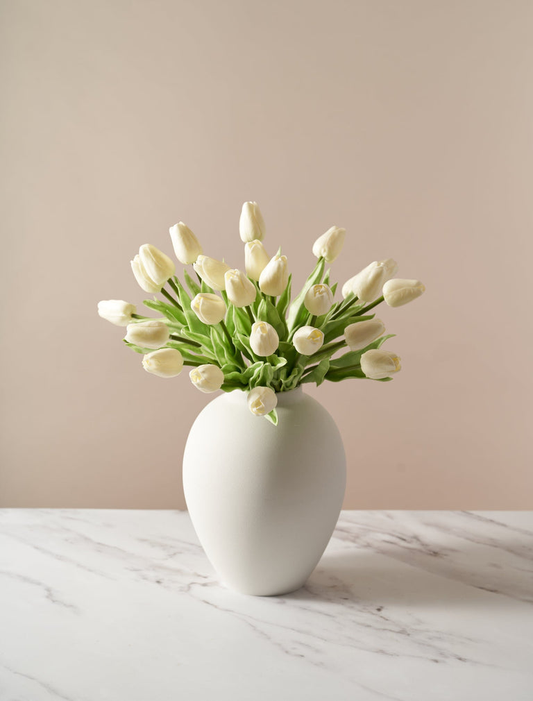Faux tulp - ivoor (25 stelen)
