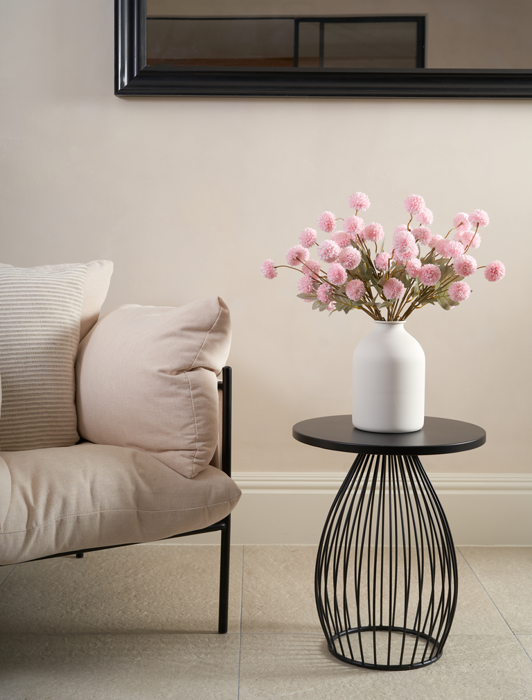 Faux Kiku bloem - Roze (10 stelen / 50 knoppen)