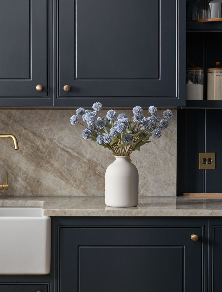 Faux Kiku bloem - Levendig (10 stelen / 50 knoppen)