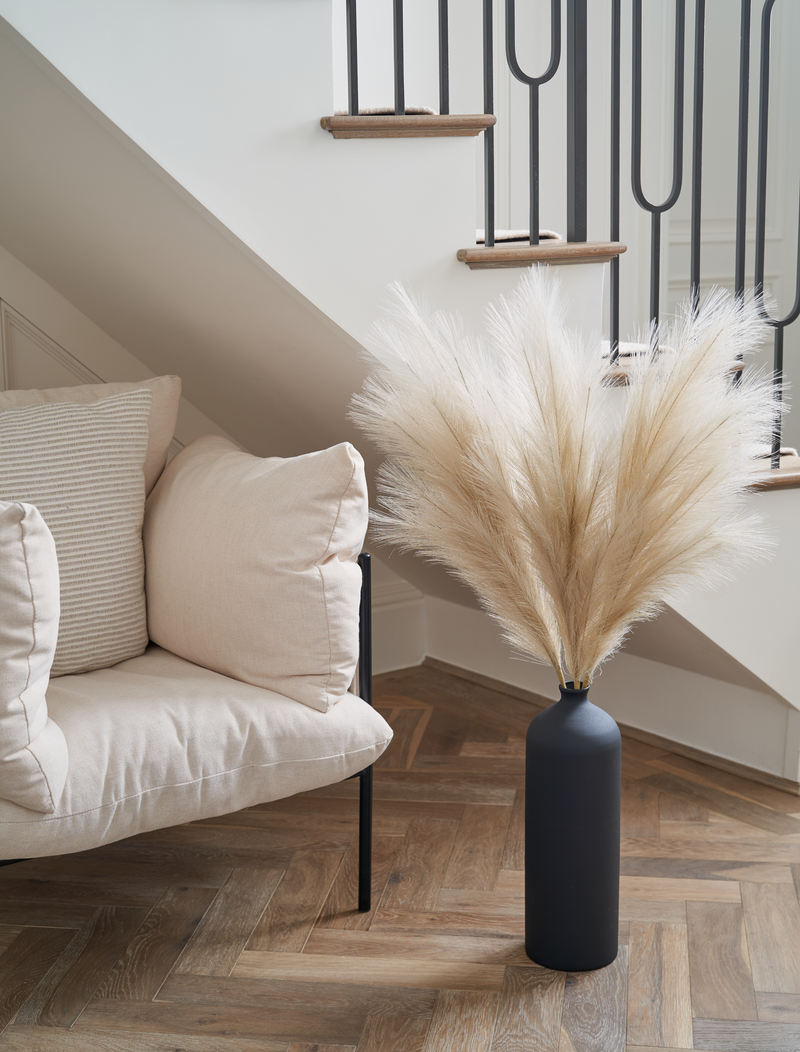 Lang imitatie pampagras - Crème (3 stelen)