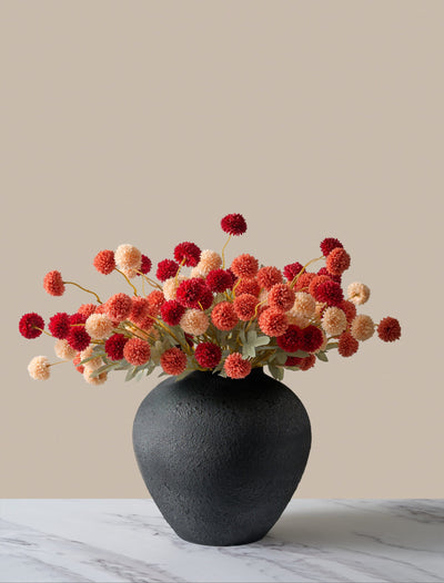 Faux Kiku Arrangement - Assorti (20 stelen / 100 knoppen)