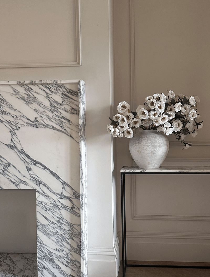Kunstroos arrangement - Wit (12 stelen / 72 rozen)