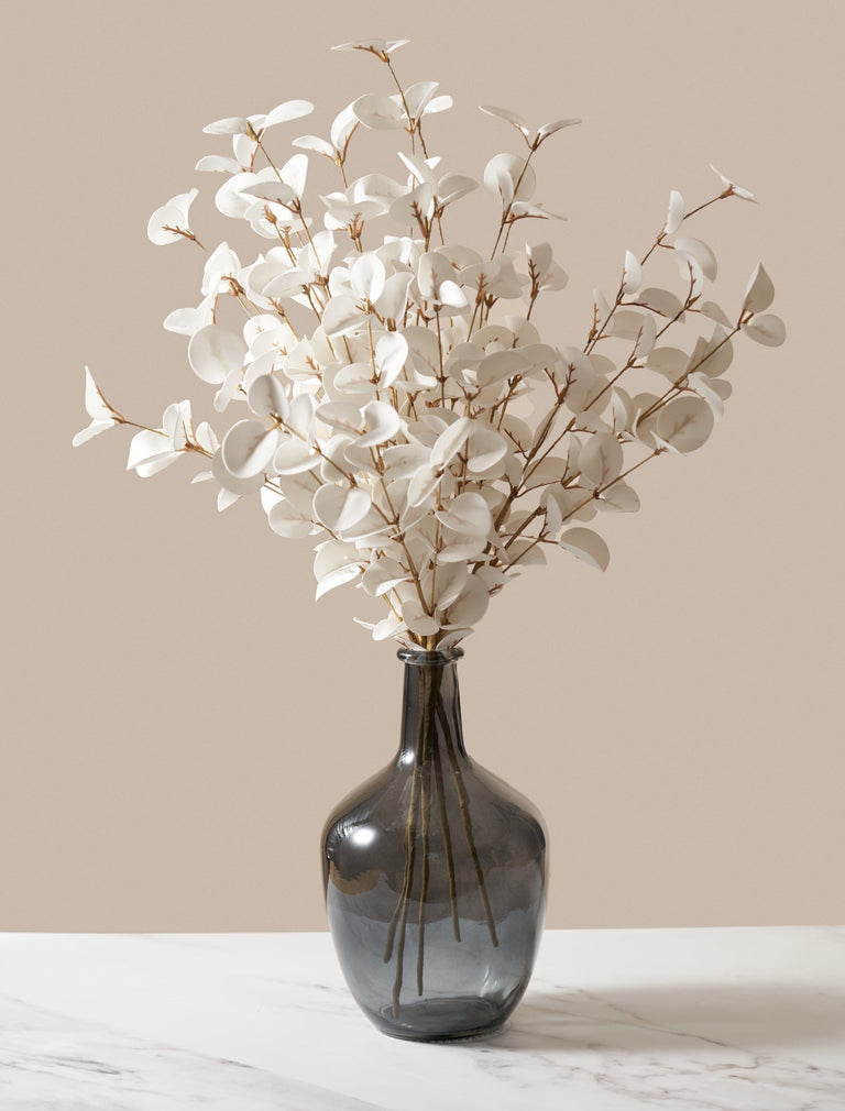 Faux eucalyptus - wit (5 stelen)